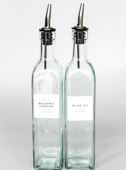 oil and vinegar bottles