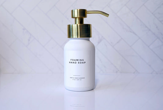 Shop Foaming Glass Soap Dispensers Gold - Spice It Your Way