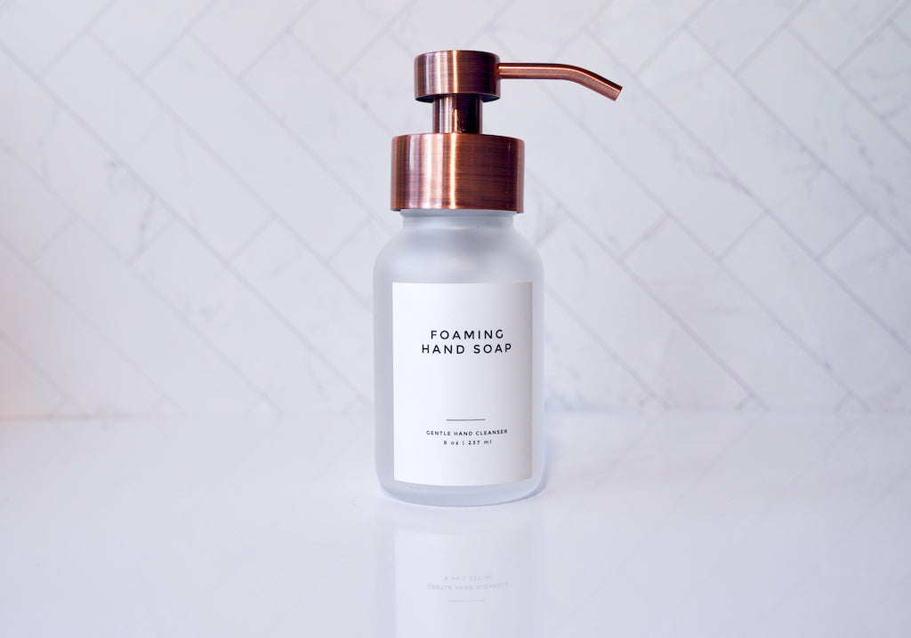 foaming glass soap dispenser