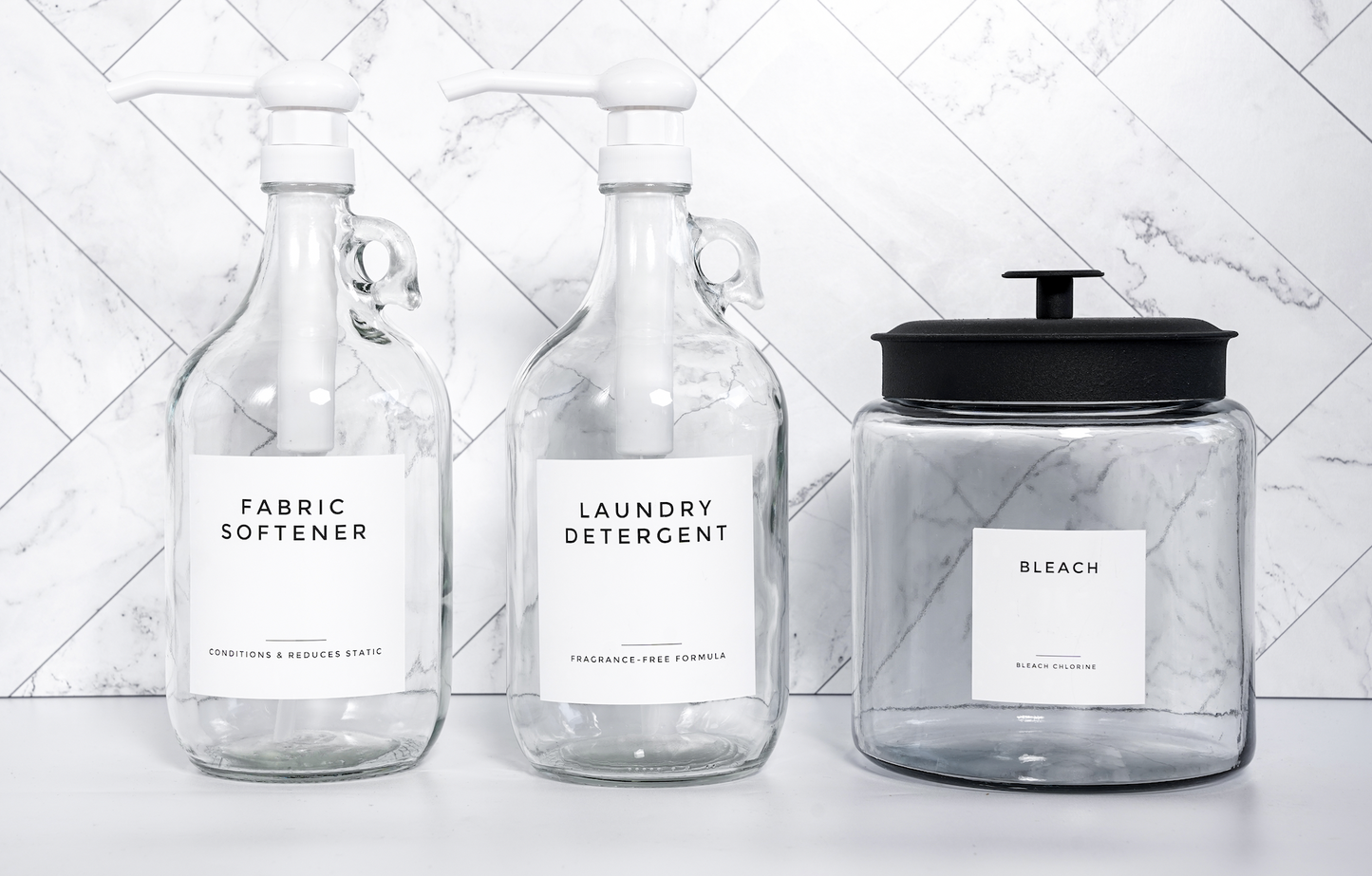 Fabric Softener Laundry Detergent Jar & Bottles- Spice It Your Way