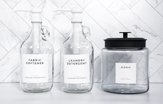 Fabric Softener Laundry Detergent Jar & Bottles- Spice It Your Way