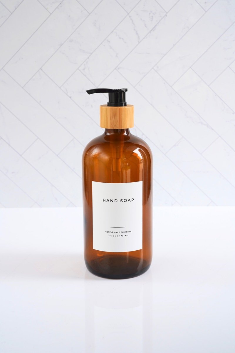 refillable glass soap dispensers