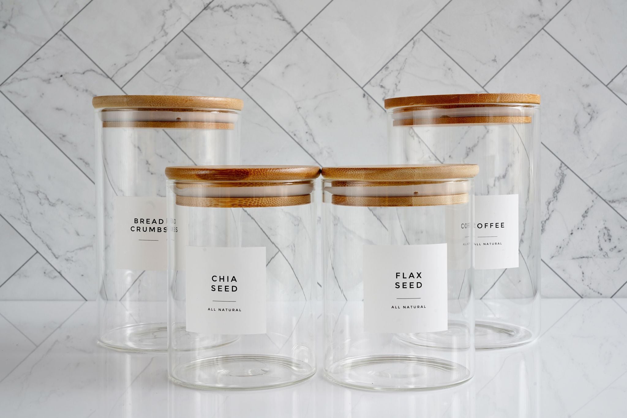 Modern Glass Jar with a Black Metal Lid – Spice It Your Way