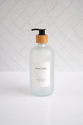 glass pump dispenser bottle