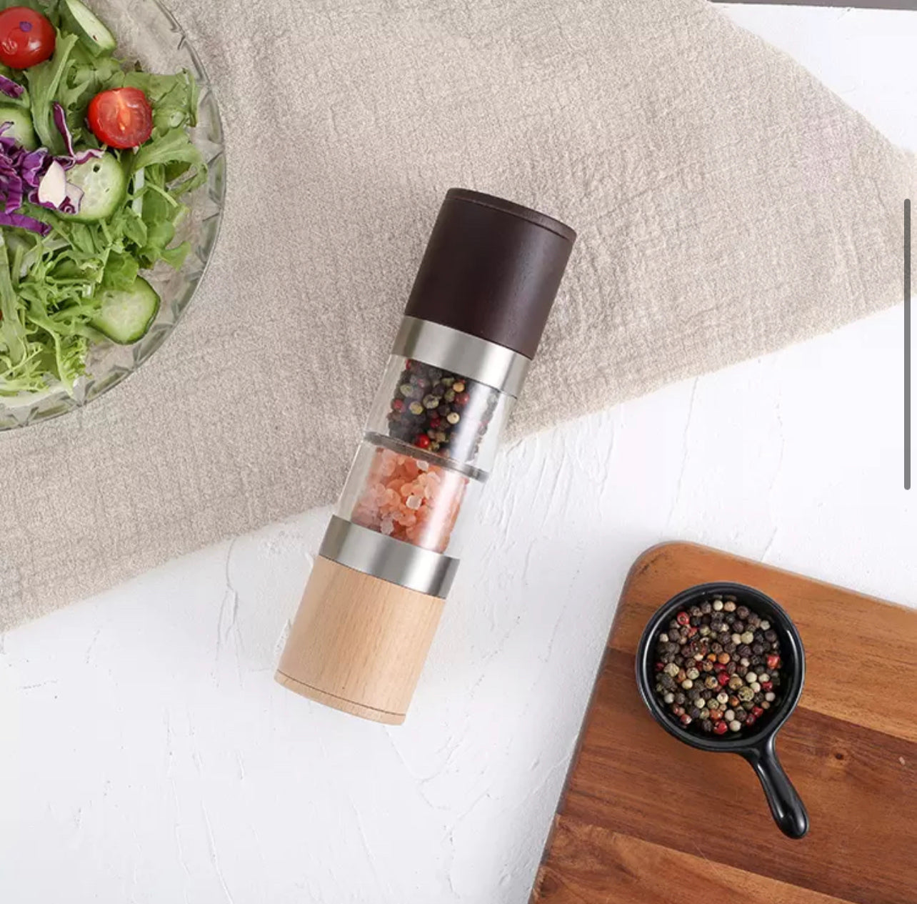 Glass Salt & Pepper Mill  Home Collection – Spice It Your Way