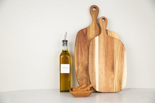 Shop Set Of 2 Acacia Wood Paddle Board Online - Spice It Your Way