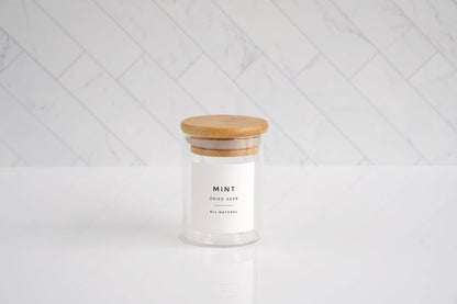Mint Glass Jar