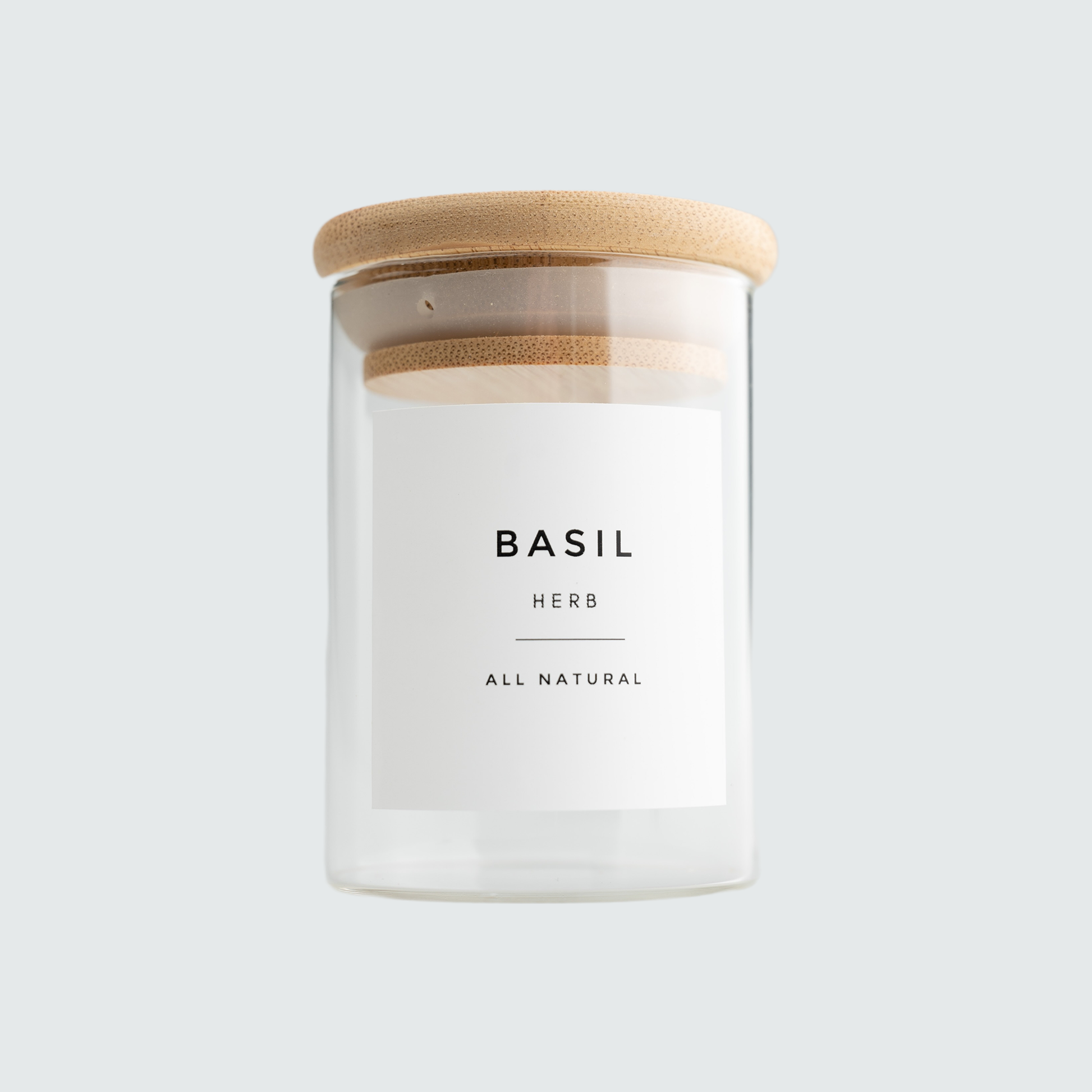 Bamboo Spice Jars, Spice Jar Set, Modern Minimalist Spice Jars