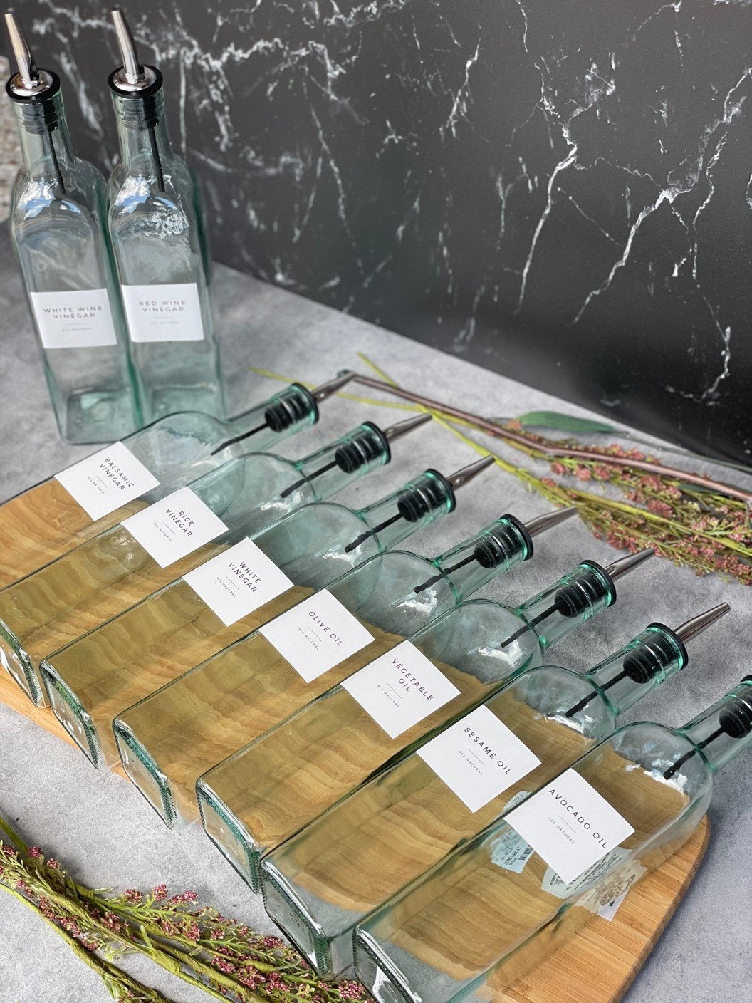 Spice It Your Way oil and vinegar bottles