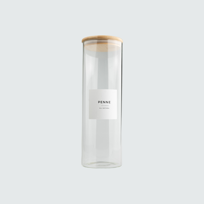 aesthetic glass bamboo jars